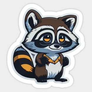 Happy raccoon Sticker